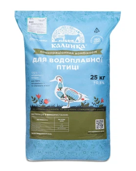 Калинка-25ВП для молодняка водоплавающей птицы 0-21 дней старт, 25 кг
