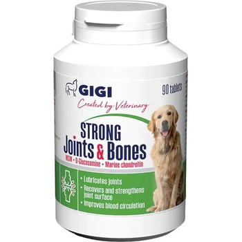 Витаминно-минеральная добавка Gigi Strong Joints & Bones для укрепления и восстановления суставов у собак 90 таблеток