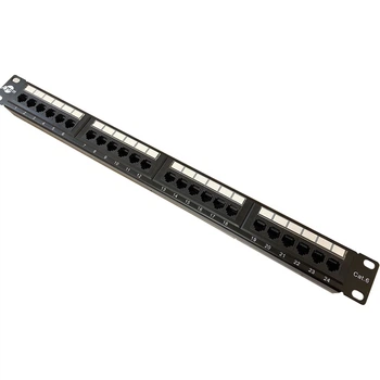 Патч-панель ATcom P6024 19" 24хRJ-45 UTP 1U cat.6