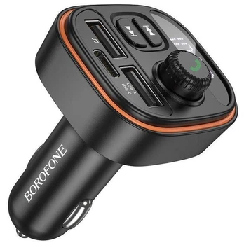 FM модулятор Bluetooth BOROFONE BC59 QC 3.0 автомобильный