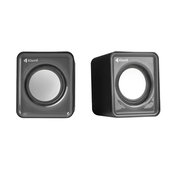 Колонки 2.0 Kisonli V310 для ПК та ноутбука USB 3.5mm стерео акустична система для музики та фільмів Black