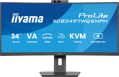 Monitor 34" iiyama ProLite XCB3497WQSNPH-B1