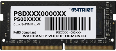 Pamięć RAM Patriot SODIMM DDR4-2666 8192MB PC4-21300 (PSD48G26662S)