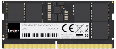 Pamięć RAM Lexar DDR5-5600 32768MB SO-DIMM Black (LD5S32G56C46ST-BGS)