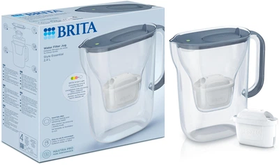 Фільтр-глечик Brita Style Essential MxPro 2.4 л сіро-блакитний