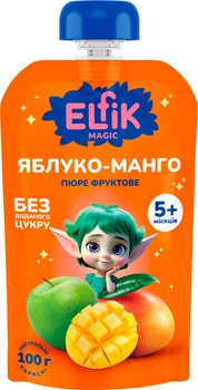 Дитяче пюре з яблук і манго Elfik Magic 100 г