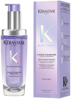 Olejek do włosów blond Kerastase Blond Absolu Cicagloss Refillable 75 ml (3474637219536)