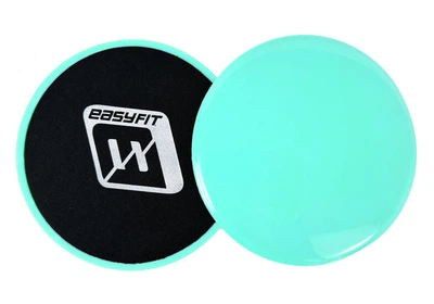 Диски-слайдери для ковзання (глайдингу) EasyFit Ø18см, 2 шт, Бірюзові (EF-1425-M)