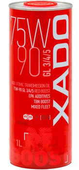 Масло трансмиссионное Хадо 75W-90 GL-3/4/5 синтетика RED Boost 1л (XA 26118)