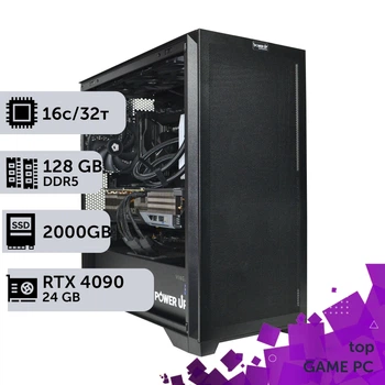 Робоча станція PowerUp Desktop #376 Ryzen 9 7900x / 64 GB / SSD 2TB / GeForce RTX 4090 24GB спеціалізована обчислювальна графічна система для архітекторів та інженерів