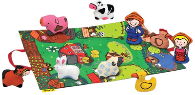Dywan dziecięcy 3D Ks Kids Farma ze zwierzętami 37x50 cm (KA10743-GB)