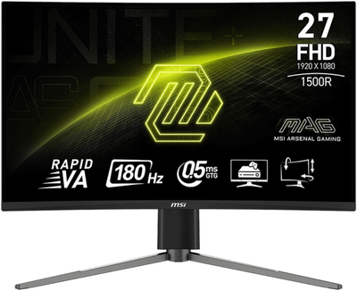 Монітор 27" MSI MAG 27C6PF Curved (9S6-3CE14M-008)