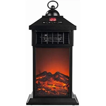 Електричний камін обігрівач Ambiano FH-28 Black (RE3911)