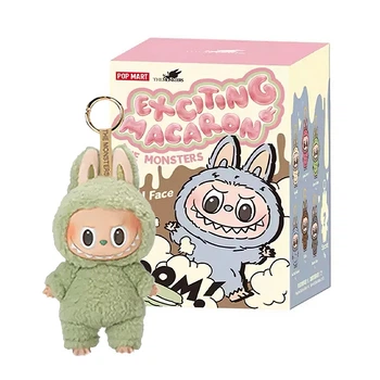 Коллекционная игрушка Labubu Tasty Macarons V1 брелок-сюрприз, мягкий плюш