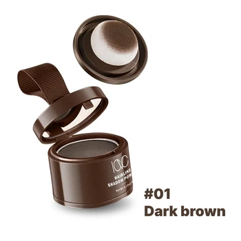 Тонирующая пудра для густоты и линии роста волос ICVC з эффектом об'єму Dark brown