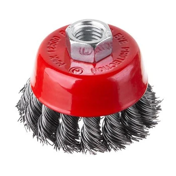 Щітка чашкова 65 мм, для КШМ (пучки крученого дроту) INTERTOOL BT-2065