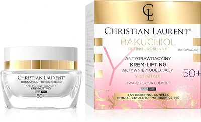 Активно-моделирующий крем для лица 50+ - Christian Laurent Bakuchiol Retinol Y-Reshape Lifting Cream 50ml (1291944-685498119-2)