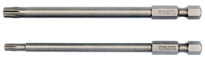 Набір відкруткових насадок YATO 1/4'' 2 шт Torx Security: T20 x 100 мм, T30 x 100 мм (YT-0492)