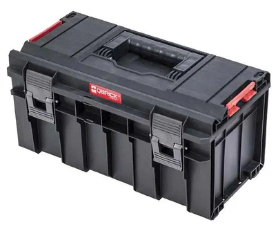Небольшой модульный органайзер для инструментов со съемным лотком Qbrick System PRO 500 Basic для домашней мастерской и гаража Черно-красный