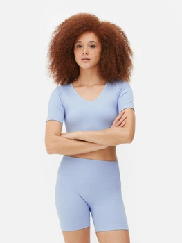 Топ для спорту Primark блакитний LZDWX390 L