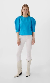 Блуза Stradivarius блакитний TLHOS077 S