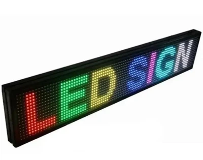 Світлодіодна строчка RGB 200x23 см, що біжить, LED екран для реклами та інформаційних оголошень