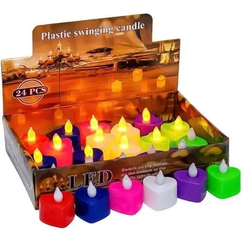 Світлодіодна свічка LED Candle Light декоративне підсвічування для свят, вечірок і дому 24/наб