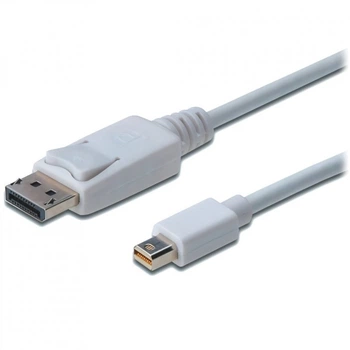 Кабель мультимедийный miniDisplayPort M to DisplayPort M 2.0m Digitus (AK-340102-020-W) (255144)