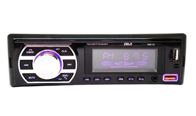 Автомагнітола Boschmann BM-18 ISO 1 DIN Bluetooth MP3 WMA FM AM 2xUSB microSD AUX автомобільна магнітола з пультом дистанційного керування 100Вт RCA виходи еквалайзер підтримка SD SDHC мультимедійний програвач