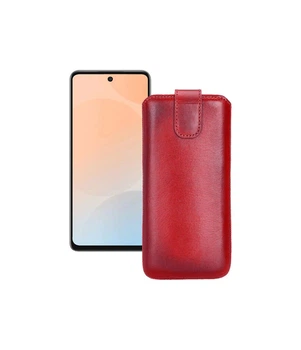 Витяжка з екошкіри для телефону Infinix Hot 50 4G (X6882) Червоний