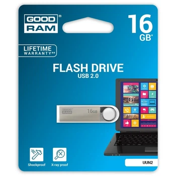 Флешка GOODRAM 16 GB UUN2 Silver (UUN2-0160S0R11)