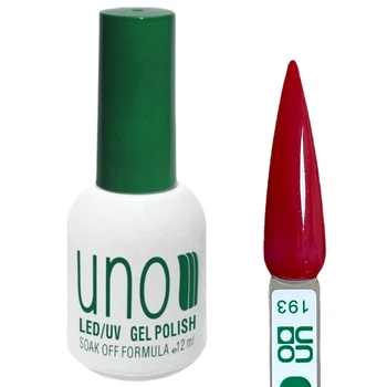 Гель-лак для нігтів UNO №193 Червоний 12 мл