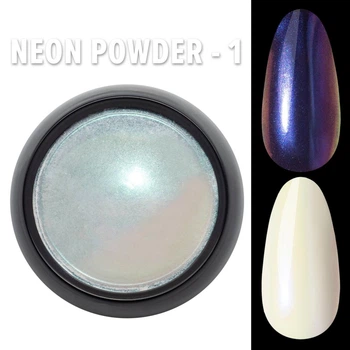 Неоновая втирка (Единорог) Neon powder Дизайнер Профессионал для дизайна ногтей №1