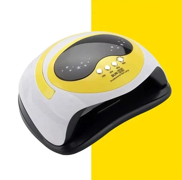Профессиональная UV/LED лампа Sun S16 для сушки гель-лака, 168Вт. Желтый