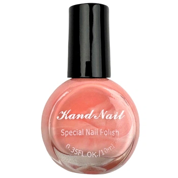 Лак - фарба для стемпінгу з пензликом Kand Nail, 10 мл. Ніжно рожевий