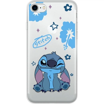 Силиконовый Прозрачный Чехол с Картинкой для IPhone 8 Принт (Стич, Stitch) (026205-ysp002)