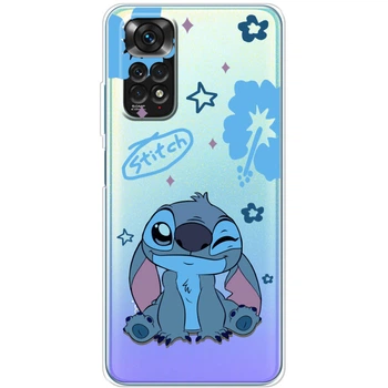 Силиконовый Прозрачный Чехол с Картинкой для Xiaomi Redmi Note 11 Принт (Стич, Stitch) (044124-ysp002)