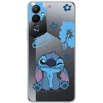 Силиконовый Прозрачный Чехол с Картинкой для Tecno Pova 4 Принт (Стич, Stitch) (46196-ysp002)
