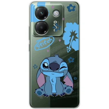 Силиконовый Прозрачный Чехол с Картинкой для Xiaomi Poco M7 Pro 5G Принт (Стич, Stitch) (65788-ysp002)