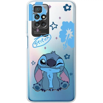 Силиконовый Прозрачный Чехол с Картинкой для Xiaomi Redmi 10 Принт (Стич, Stitch) (43311-ysp002)