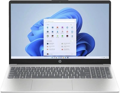 Ноутбук HP 15.6" 15-fd1072ua (FHD IPS) /Intel 5-120U /16GB /SSD 1Tb /UMA /DOS /сріблястий