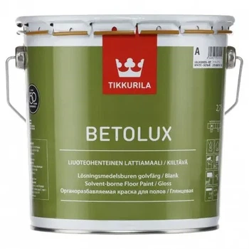 Краска для бетонных полов Tikkurila Betolux База А (белая) 0.9л