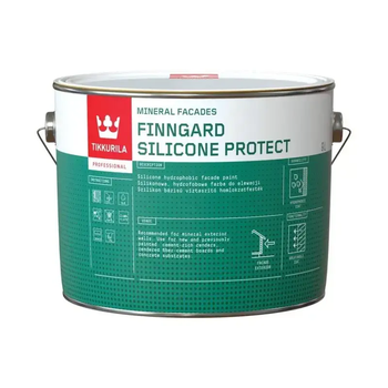 Силиконовая фасадная краска Tikkurila Finngard Silicone Protect База С (прозрачная, под тонировку) 2.7л