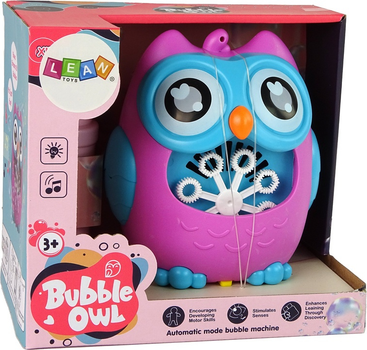 Maszynka do baniek mydlanych LEAN Toys Sowa Różowa 15703 (5905679072219)