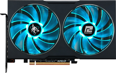Відеокарта PowerColor AMD Radeon RX 6600 8Gb Hellhound (AXRX 6600 8GBD6-3DHL) (GDDR6, 128 bit, PCI-E 4.0 x8)