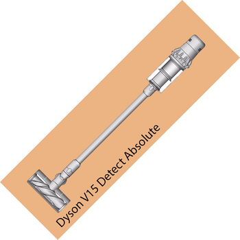 Odkurzacz pionowy akumulatorowy Dyson V15 Detect Absolute Złocisty (447000-01)