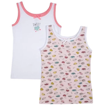 Майка 2 шт для дівчинки Chicco 090.11380.013 92 см Рожевий/Білий