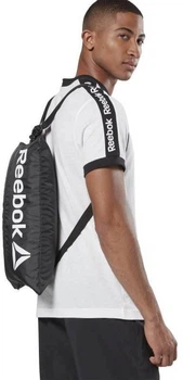 Легкая Спортивная Сумка Рюкзак Сумка Черный Брендовый Рыбок С Логотипом Reebok Gymsack 2.0 (317464)