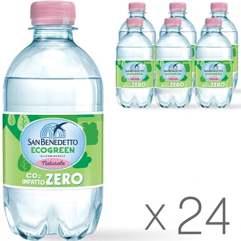 Упаковка негазированной минеральной воды San Benedetto EcoGreen 24 шт. х 0,33 л, ПЭТ