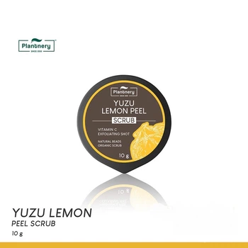 Скраб для обличчя Plantnery Yuzu Lemon Peel Organic Scrub, 10 гр